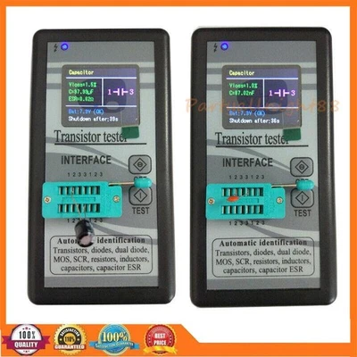 TFT LCD Transistor Tester Diode Triode Capacitance Meter LCR ESR TC1 PNP M328 ~ - Bild 1 von 4