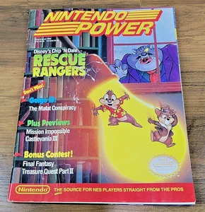 Nintendo Power #14 July/Aug 1990 Chip N Dale Rescue Rangers w/ Poster & Inserts - Picture 1 of 9