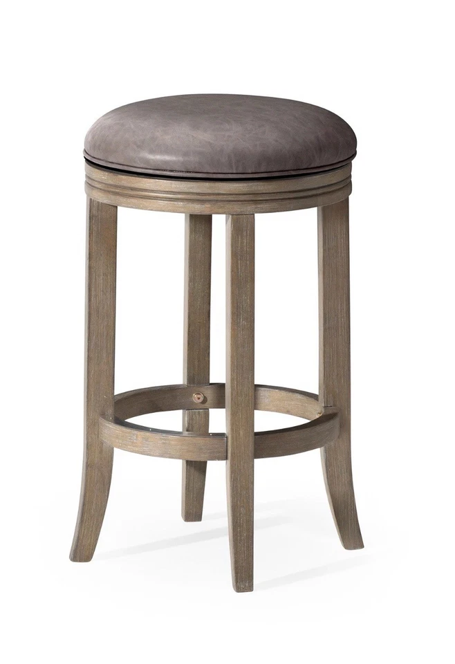 Maven Lane Counter Stool, Reclaimed Oak Finish w/ Ronan Vegan Leather - Image 1 of 2