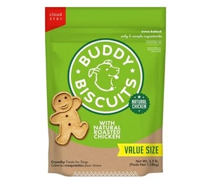 Buddy Biscuits 3.5 lbs. Bag of Crunchy Dog Treats Made with Roasted Chicken SALE - Picture 1 of 6