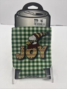 Peanuts Comic Strip Snoopy Sledding Can Cooler Koozie 2-Sided ~ NEW ~ - Picture 1 of 7