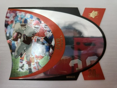 1996 Upper Deck SPx Terrell Davis Denver Broncos #SPX24 HOF 2nd Year Die-cut - Image 1 of 2