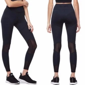 Good American Mesh Triangle Black Leggings  - Picture 1 of 4