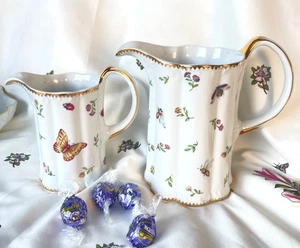 Godinger Primavera Milchkännchen & Milchkännchen Schmetterling Libelle Marienkäfer Blumen - Bild 1 von 17