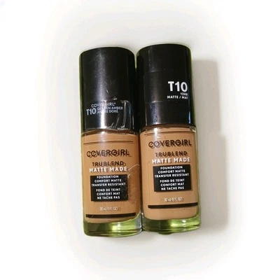 2 Pack Covergirl TruBlend Matte Made Liquid Foundation T-10 Golden Amber - Image 1 of 2