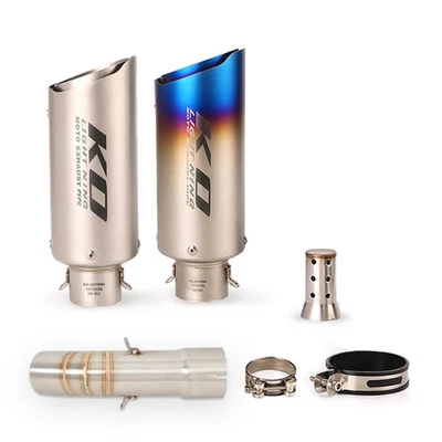 Sistema de escape tubo de enlace medio 51 mm puntas silenciador DB Killer para Yamaha FZ8 FZ8N Foto 1 de 4