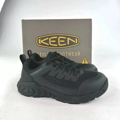 KEEN Utility Arvada Low Height Carbon Toe US 7 EE Mens Black Industrial Sneakers - Image 1 of 4