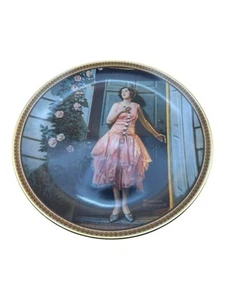 Top Zustand Vintage Norman Rockwell Platte "Standing in the Doorway" mit Box - Bild 1 von 6