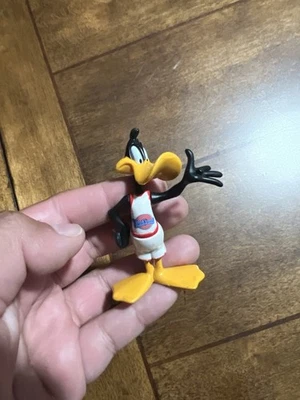 Space Jam Daffy Duck Toon Squad 3" Vtg Action Figure Playmates 1996 Basketball 1 - Image 1 of 2
