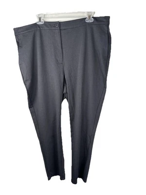 Eileen Fisher Graphite Gray Ankle Pant Organic Cotton High Waisted Size 2X NEW - Image 1 of 4