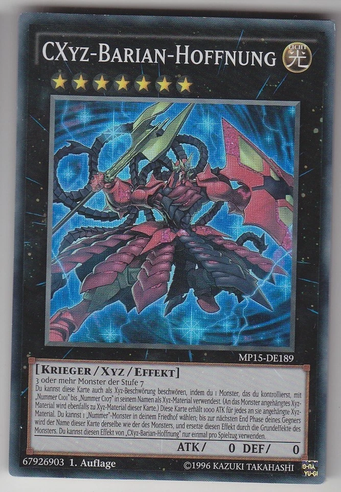 YU-GI-OH CXYZ Barian Hoffnung Super Rare MP15-DE189 - Bild 1 von 1