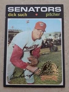 Dick Such 1971 Topps 50th Anniversary Buyback Gold Stamp #283 Washington - Photo 1 sur 2