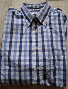 GANT Men's REGULAR FIT Shirt Long Sleeved GINGHAM Button Down PORTOFINO POPLIN L - Picture 1 of 6