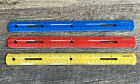Acme Westcott 12" 30cm Plastic Ruler lot of 29 includes 10 Red 10 Yellow 9 Blue
