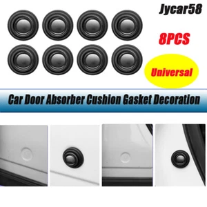 8PCS Car Auto Door Absorber Cushion Gasket Decoration Sticker Absorber Shock Pad - Picture 1 of 12