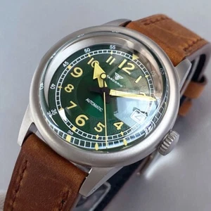 36mm Tandorio Green Black Dial NH35A Automatic Women Mens Watch Sapphire Glass - Picture 1 of 11