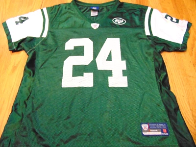 JERSEY REEBOK MUJER NFL NEW YORK JETS DARRELLE REVIS TALLA M Foto 1 de 4