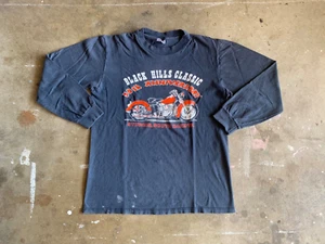 1990 VINTAGE 90s STURGIS MOTORCYCLE RALLY T-SHIRT SZ M HARLEY DAVIDSON BIKER 80s - Picture 1 of 13