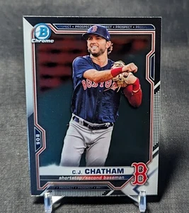 C.J. Chatham 2021 Bowman Chrome Prospect Rookie Card #BCP-113 Boston Red Sox - Picture 1 of 2
