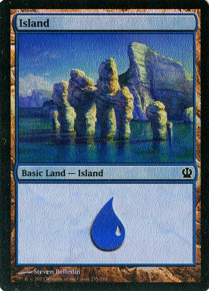 MTG - Theros - Island #235 - Foil - Various conditions - Image 1 of 1