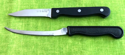 2 cuchillos EKCO INOX pelado (borde recto de 3") y filete de acero inoxidable (dentado de 4,5") Foto 1 de 4