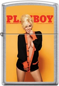 Zippo Playboy November 2011 Cover Street Chrome Windproof Lighter NEW RARE - Picture 1 of 2
