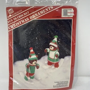 Banar Christmas Ski Bear Ornaments Crochet Kit Designs Lori Jean Karluk CCO60824 - Picture 1 of 6