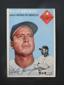 1954 Topps Baseball Card #86 Billy Herman (EX-MT) - Picture 1 of 2