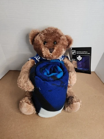 NHL plush Bear And Throw Toronto Maple Leafs Cover