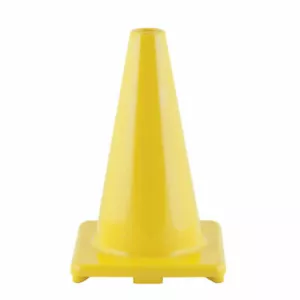 Champion Sports Hi-Visibility Flexible Vinyl Cone, weighted, 12", Yellow - Picture 1 of 1