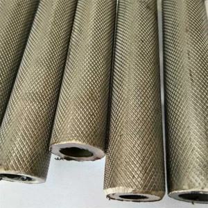 Knurled Tube OD 19mm Wall 2mm ID 15mm Stainless Steel Round Seamless 12in Rough - Picture 1 of 5