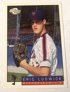 1993-94 Fleer Excel Baseball Card #236 Eric Ludwick Pittsfield Mets Pitcher