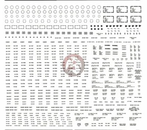 Verlinden 1/72 Aircraft Stenciling (Yellow) [Dry Transfer Decal Sheet] 173 - Picture 1 of 1