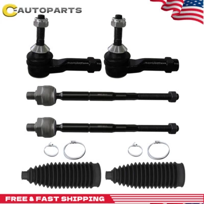 Botas de fuelle con extremos de barra de amarre delanteras de 6 piezas para Ford Explorer Lincoln MKT 2011-2016 2017 Foto 1 de 4