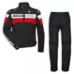 Ducati Corse Men Motorcycle Textile Waterproof Motorbike Racing jacket & Pants - Picture 1 of 10