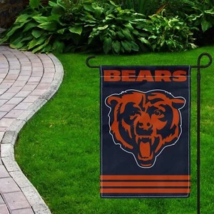 For Chicago Football Fans 12x18" Garden Flag Double Sided Yard Banner - Picture 1 of 1