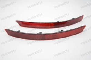 Pair Red Lens Reflector Rear Bumper Fog Light Lamp Kit For Skoda Superb 2016 - Picture 1 of 2