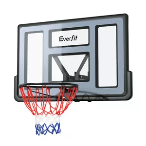 Everfit 45" Basketball Hoop Backboard Wall Mounted Ring Net Sports Pro System - Picture 1 of 7