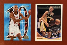 1996 SPECIAL ISSUE FLEER SKYBOX REGGIE MILLER USA BY THE NUMBERS + 93 TOPPS #187