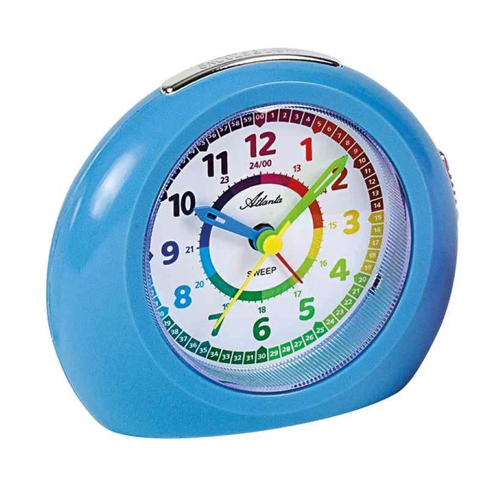 Atlanta Analógico Despertador Niños Azul Plástico Función Alarma - Imagen 1 de 1