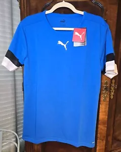 PUMA Jersey DryCell Electric Blue/black/white Size Medium - Picture 1 of 4