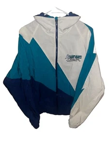 Medium Vintage 90s Made in USA Saint Marys Hockey Camp Windbreaker Full Zip - Picture 1 of 4