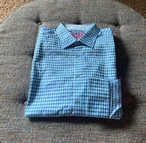 Nwot Robert Graham LS Button Up Shirt Mens Big&Tall Size 3XL Teal Blue T8 - Picture 1 of 10