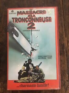 MASSACRE A LA TRONCONNEUSE 2 ... TOBE HOOPER  ... CANNON / VESTRON VIDEO ... VHS
