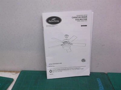 manual for a Harbor Breeze Caratuk River 52-in LED Ceiling Fan - Image 1 of 3