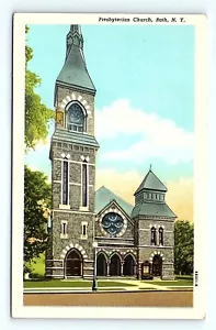 Postcard Vintage 1951 New York Presbyterian Church Bath, N.Y. - Picture 1 of 3