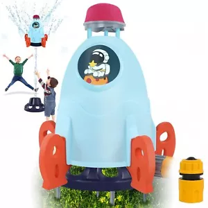 Outdoor Water Sprinkler for Kids & Toddlers - Rocket Design Water Powered Lif... - Picture 1 of 7