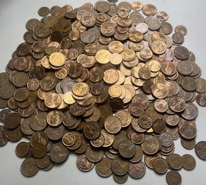Mixed 1 c & 2 Cent Coins 500 gms Half Kilo - Bulk 1966-1991 Australian Unchecked - Picture 1 of 6