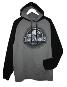 Jurassic World Hoodie Unisex XL Grey Pullover Longsleeve Universal Studios Dino - Picture 1 of 11