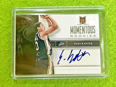 ENES KANTER FREEDOM AUTO ROOKIE CARD JAZZ AUTOGRAPH SP RC 2012-13 Momentum  NIKE - Image 1 of 4